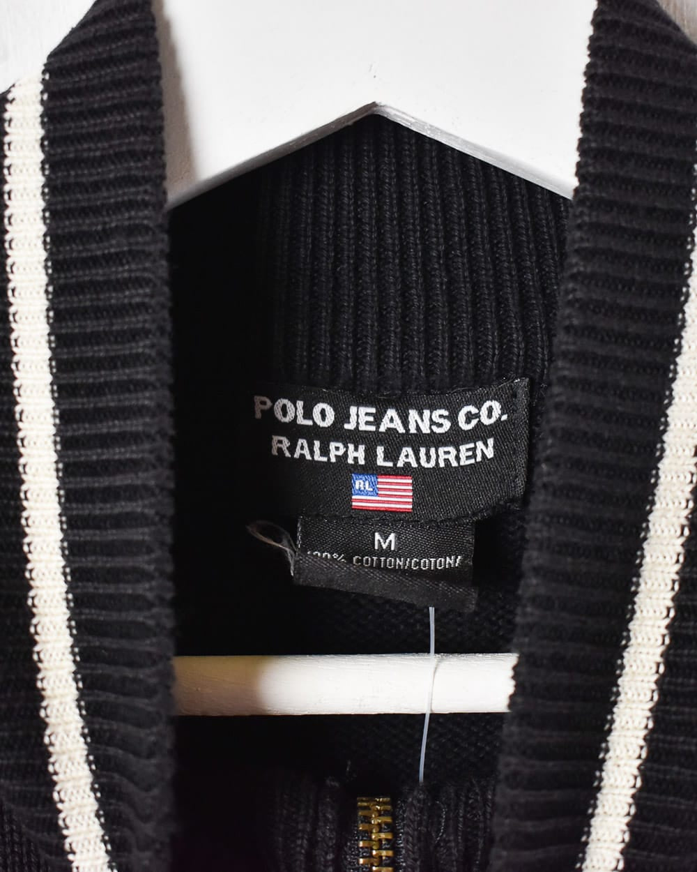 Polo Jeans Co Ralph Lauren Zip-Through Knitted Sweatshirt - Small